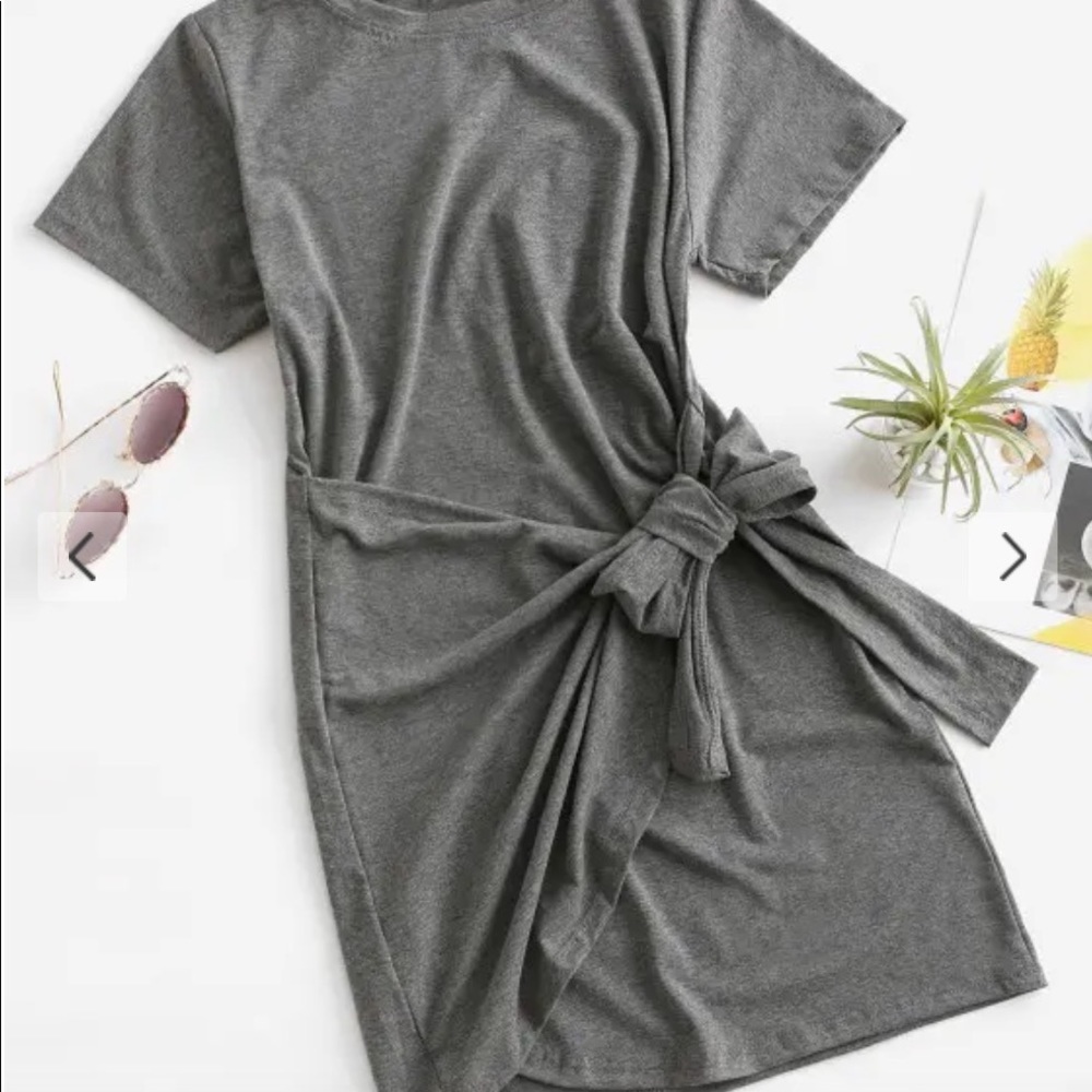 Grey T-Shirt Dress